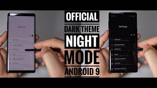Android 9: Activate Dark Theme / Night Mode On Samsung Galaxy Note 9 -  Youtube