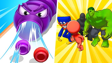 Pop Tube Run 3D | Monster Draft - Gameplay Walkthrough Max Levels (Part 1)