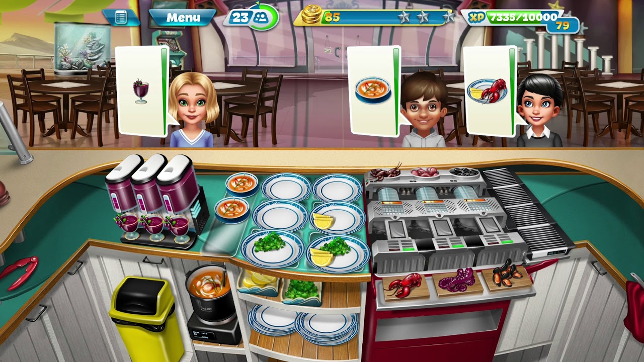 Cooking fever seafood bistro level 23,24 & 25 - YouTube