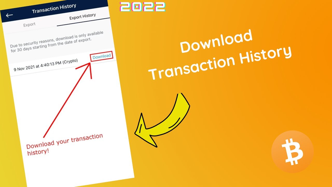 How to Download Your Transaction History on Crypto.com 2022 - YouTube