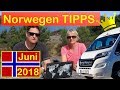 Norwegen Juni 2018 - Tipps