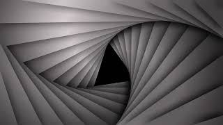 Trifold Tunnel | Hypnotic Motion Graphics Loop in B&W - 4K