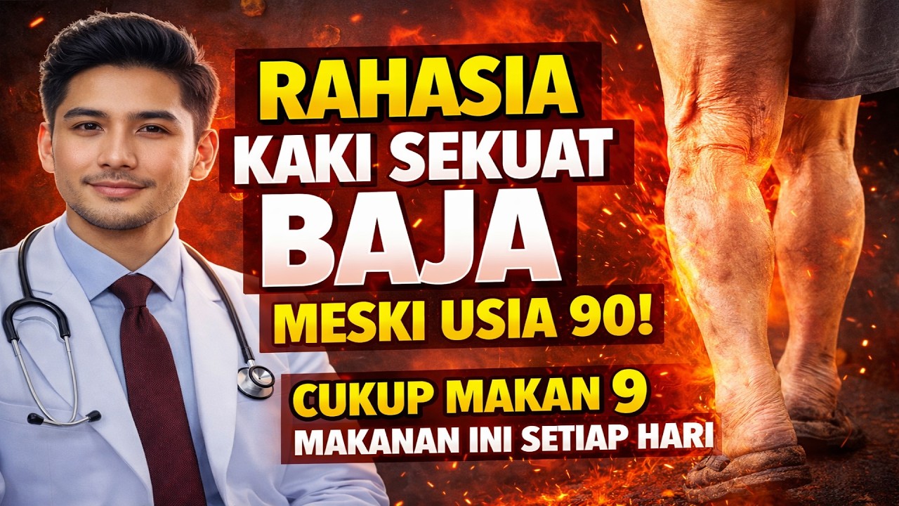 Rahasia Kaki Sekuat Baja Meski Usia 90! Cukup Makan 9 Makanan Ini Setiap Hari