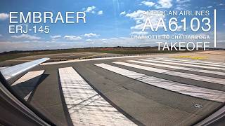 TAKEOFF [4K]: AA6103 - Charlotte Douglas International (KCLT) Airport - Embraer ERJ-145 - CLT to CHA