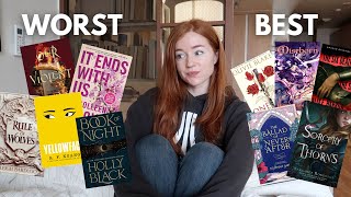ranking your favorite author&#39;s BEST and WORST book | unpopular opinions, slowly losing my mind