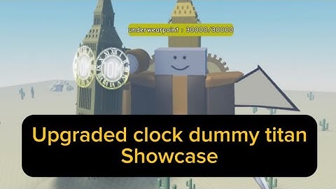 Roblox combat noob siege defense || upgraded clock dummy titan showcase cause why not