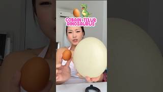 MAKAN TELOR DINOSAURUS TERBESAR DI DUNIA 🌎😭🙌🏻 #makan #food #enak