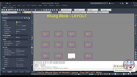 Lisp In nhanh bản vẽ