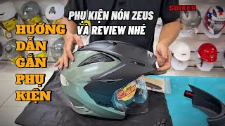 Instructions for Attaching Zeus 613B Helmet Accessories to Technical Standards | SBIKER