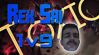 REK'SAI 1V9 (TOXIC) - Tarzaned Rank 1 Season 6 (Stream Highlights)