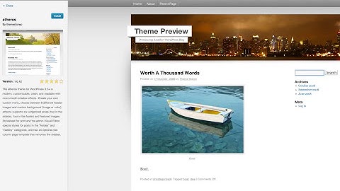 WordPress Step by Step, Step 3: Changing Themes and Appearances