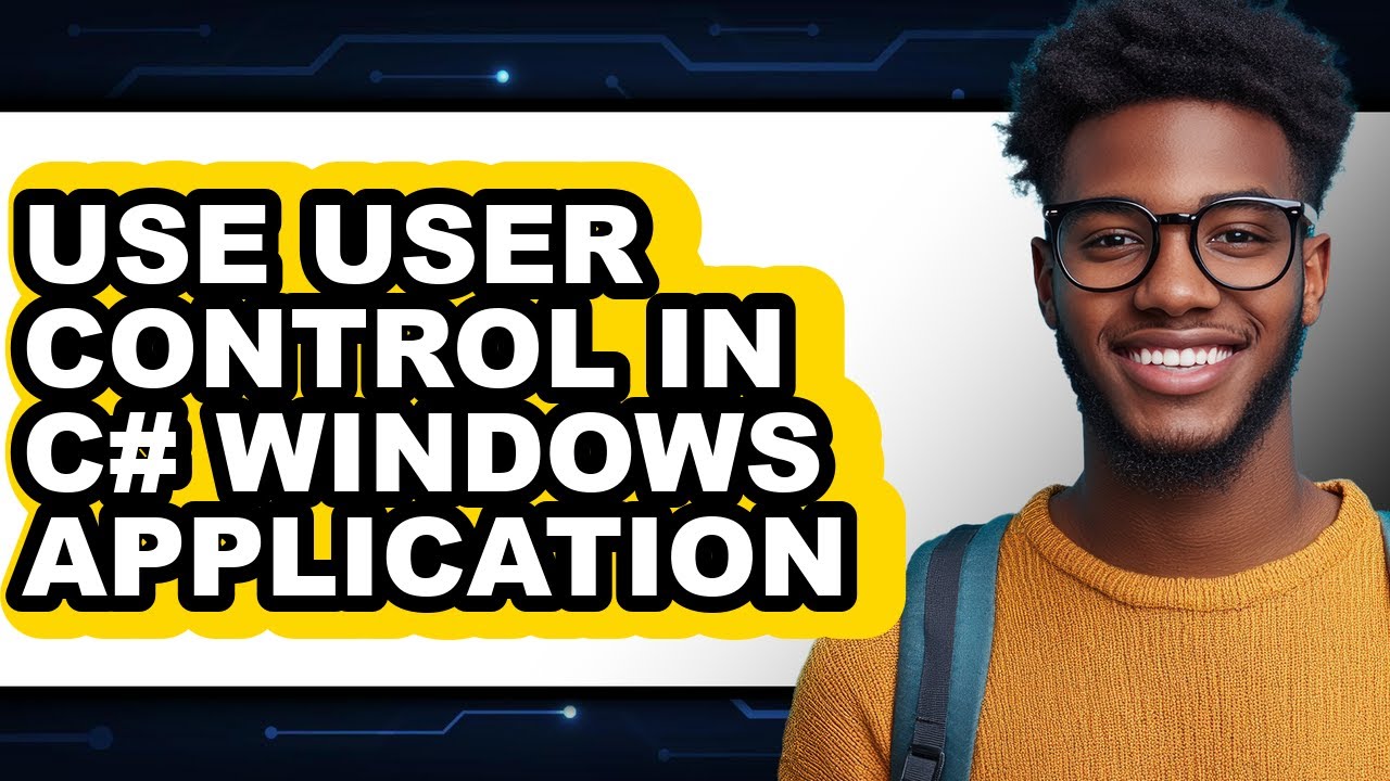How to Use User Control in C# Windows Application - Step by Step - YouTube