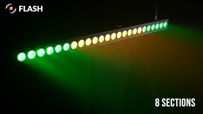 Fractal Lights Show MINI LED GOBO SPOT DOUBLE LED SPOT BAR LED 24x3W PAR LED  9x10W - YouTube