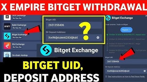 X Empire Airdrop Withdrawal in Bitget X Empire Deposit Address & Uid |X Empire Bitget wallet connect