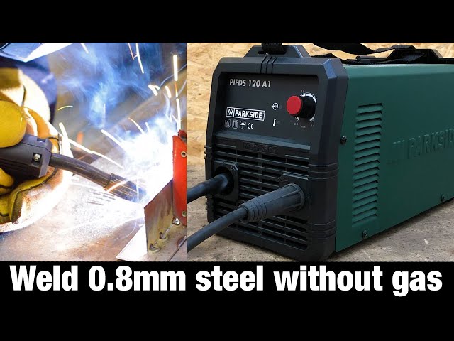 Lidl PARKSIDE ® PIFDS 120 A1 weld 0,8mm steel without gas / Flux welding  Test - YouTube