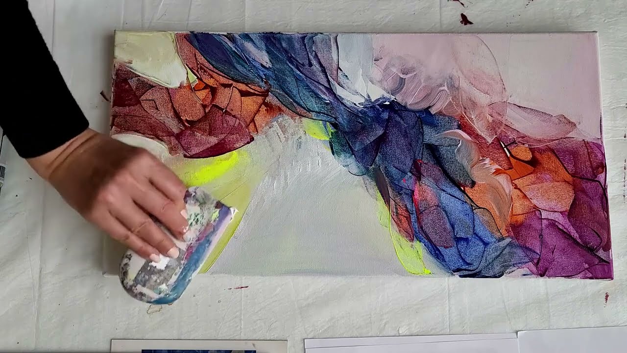 How to use Catalyst wedge for beginners | acrylic painting | Intuitive way 