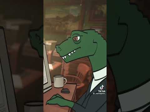 Жил динозавр! Вот так;