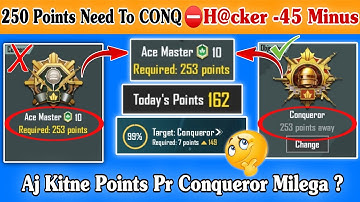 🇮🇳250 Points Need To CONQ Best Time🕑For High Plus⁉️C8S24 Conqueror Rank Push Best Tips & Tricks✅Bgmi