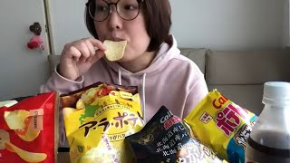 冬のポテトチップス食べ比べてみた