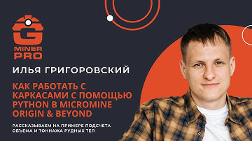 Работа с каркасами с помощью Python в ГГИС Micromine Origin & Beyond