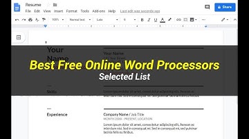 5 Best Free Online Word Processors | Selected List