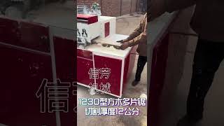 1230 square wood chip saw ●cutting thickness 12 cm.