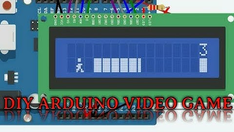 how to make Jumping game using Arduino LCD display | Easy Projects