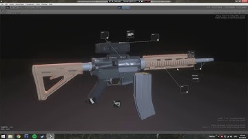 Firearm modding and shooting Unity3D