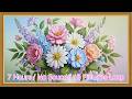 Elegant Pastel Flower Bouquet 🌸 Beautiful Floral Art for Relaxing TV Screensaver 4K | 7 Hours