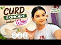Curd skincare glow ✨🥣#glowup#curdskincare #feedvolg#skincarevlog #YouTubeShorts#glowingskin#fyp