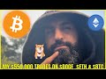 550000 trades on bitcoin doge  ethereum
