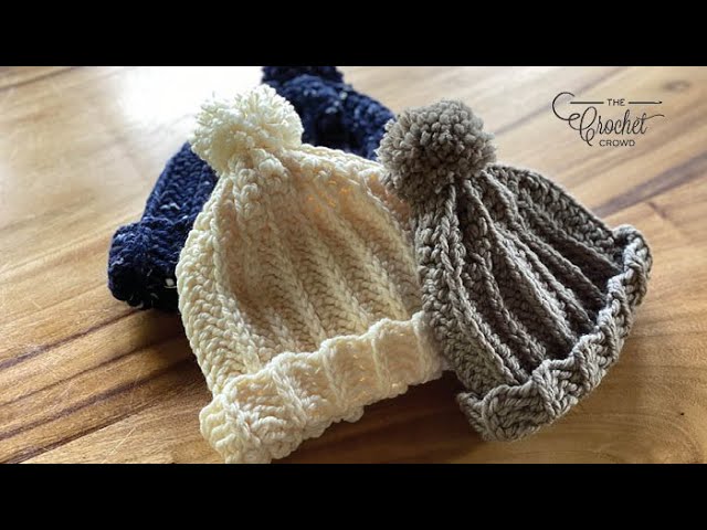 Crochet Adult Ribbed Family Hat Pattern | BEGINNER | The Crochet ...