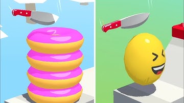 Slice It All Gameplay! Satisfying and Relaxing ASMR Slicing Video