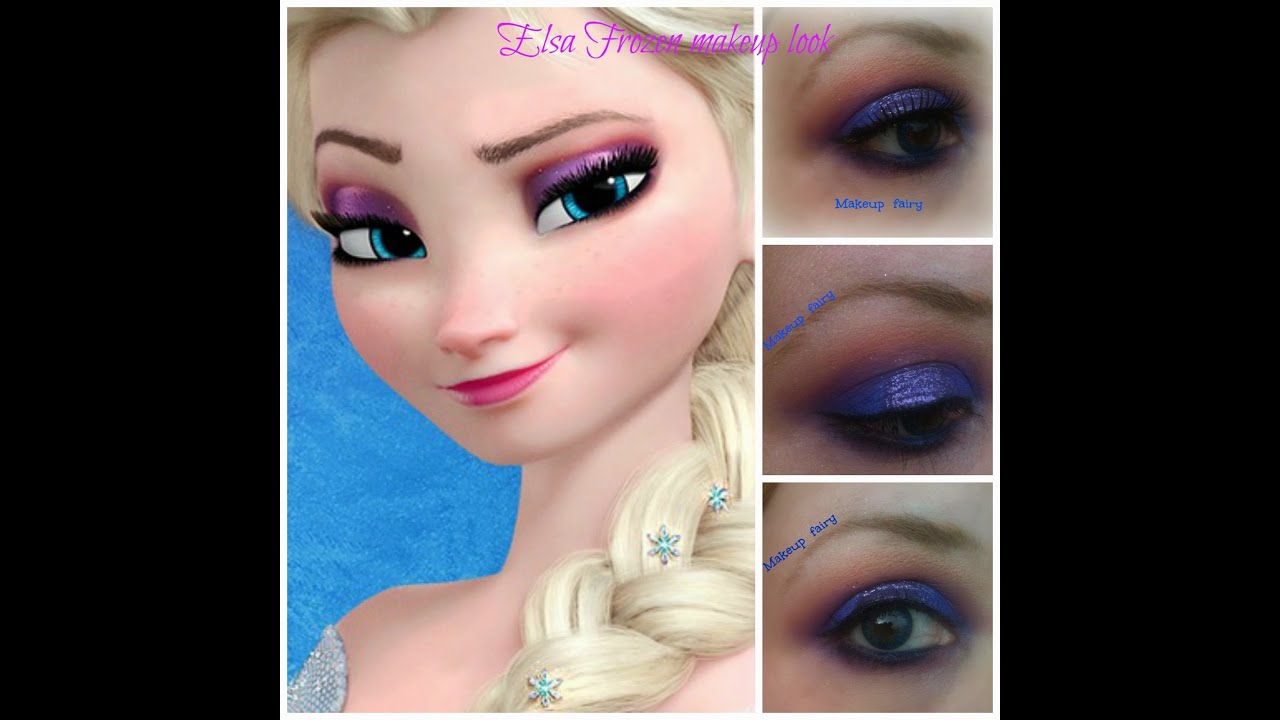 Let It Go Frozen Elsa MAKE UP COSTUME Frozen Makeup