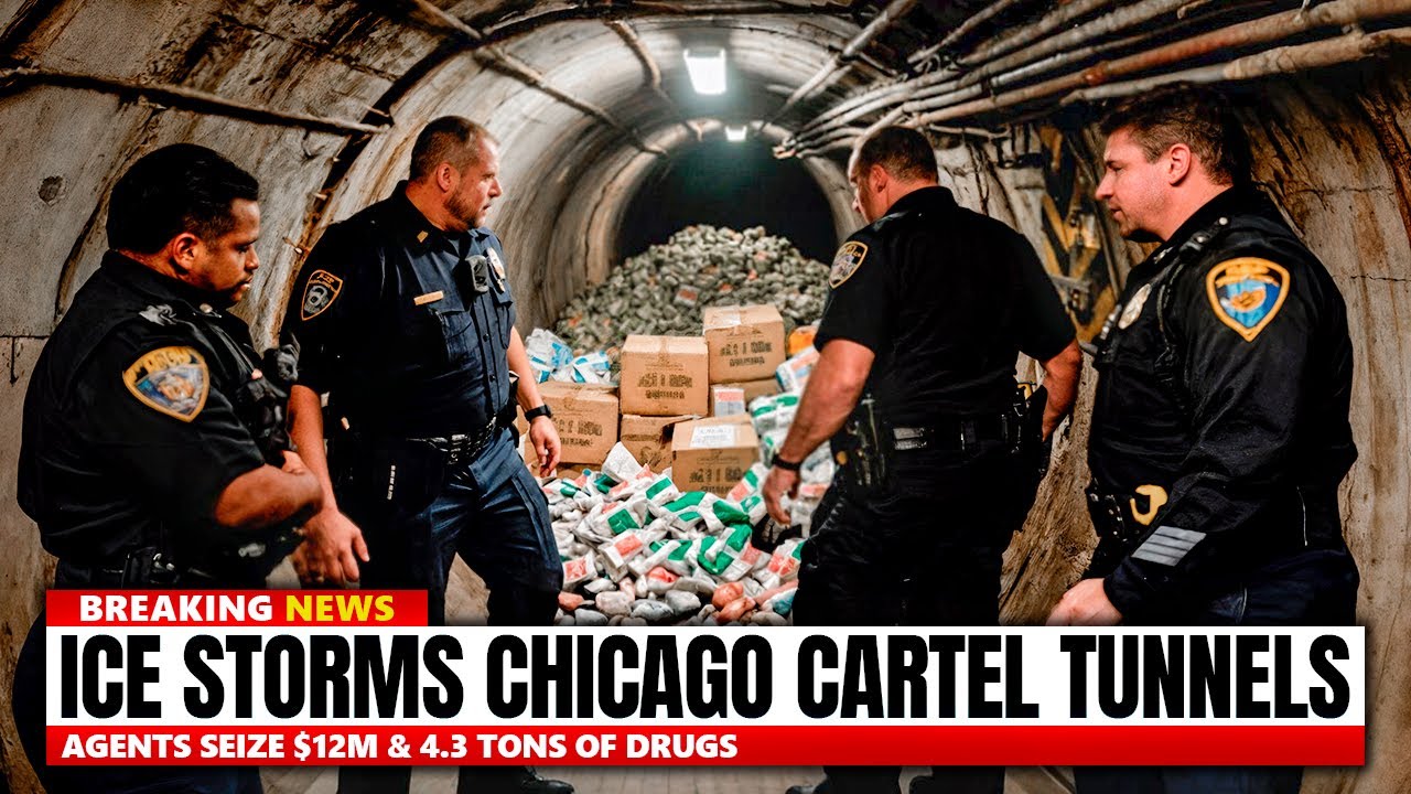 ICE STORMS Chicago Cartel Tunnels As Agents SEIZE $12M & 4 3 Tons Of Drugs - YouTube