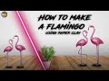 How to make a flamingo using paper clay | flamingo craft ideas | DIY Flamingo Sculpture