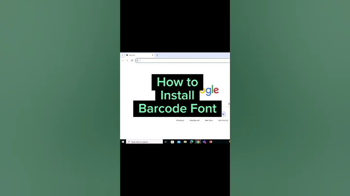 MS Excel: How to Install Barcode Font 💯 #barcode #install #exceltips