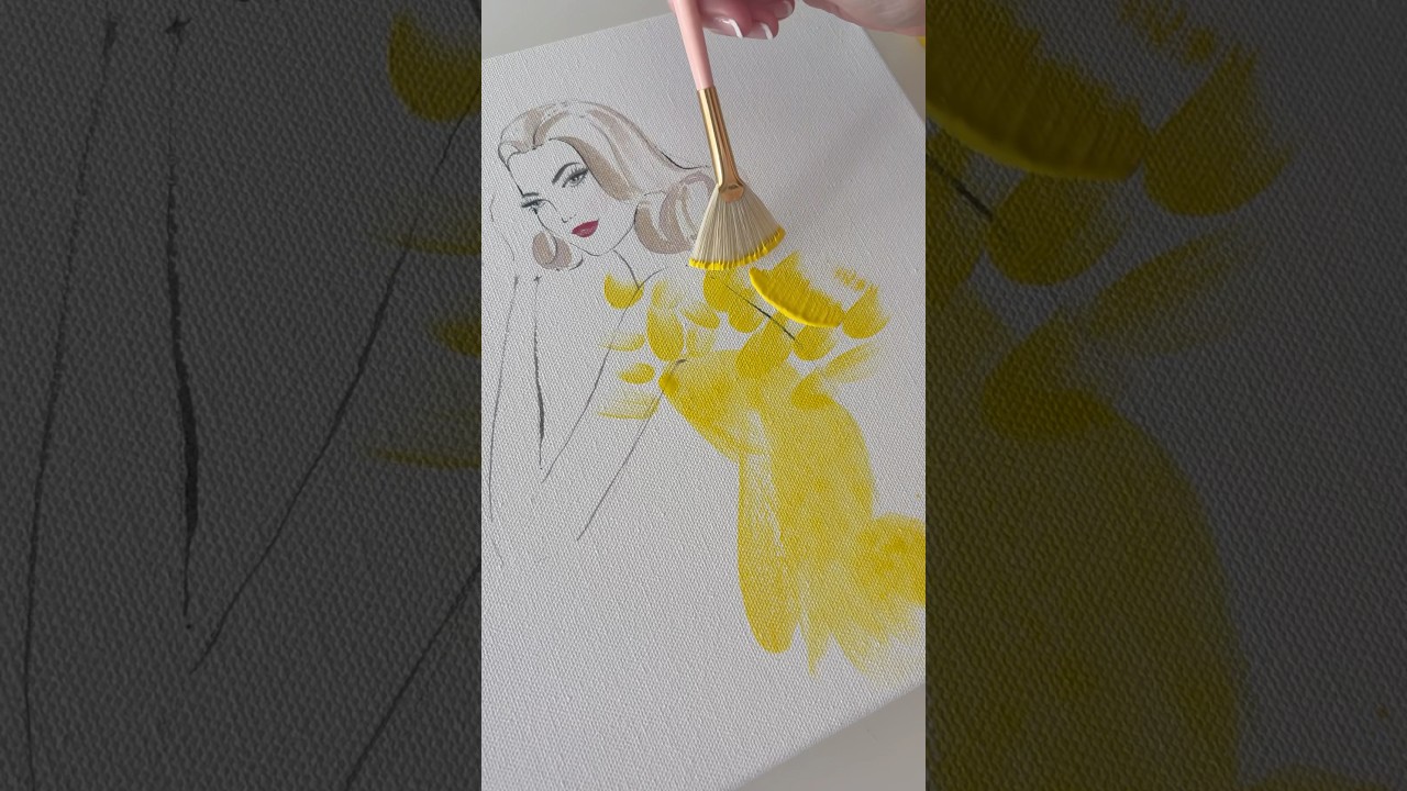 Mellow yellow 💛 #paint #artprocess #illustration