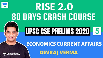 L5: Economics | 15 Months Current Affairs | Prelims 2020 Crash Course | Devraj Verma