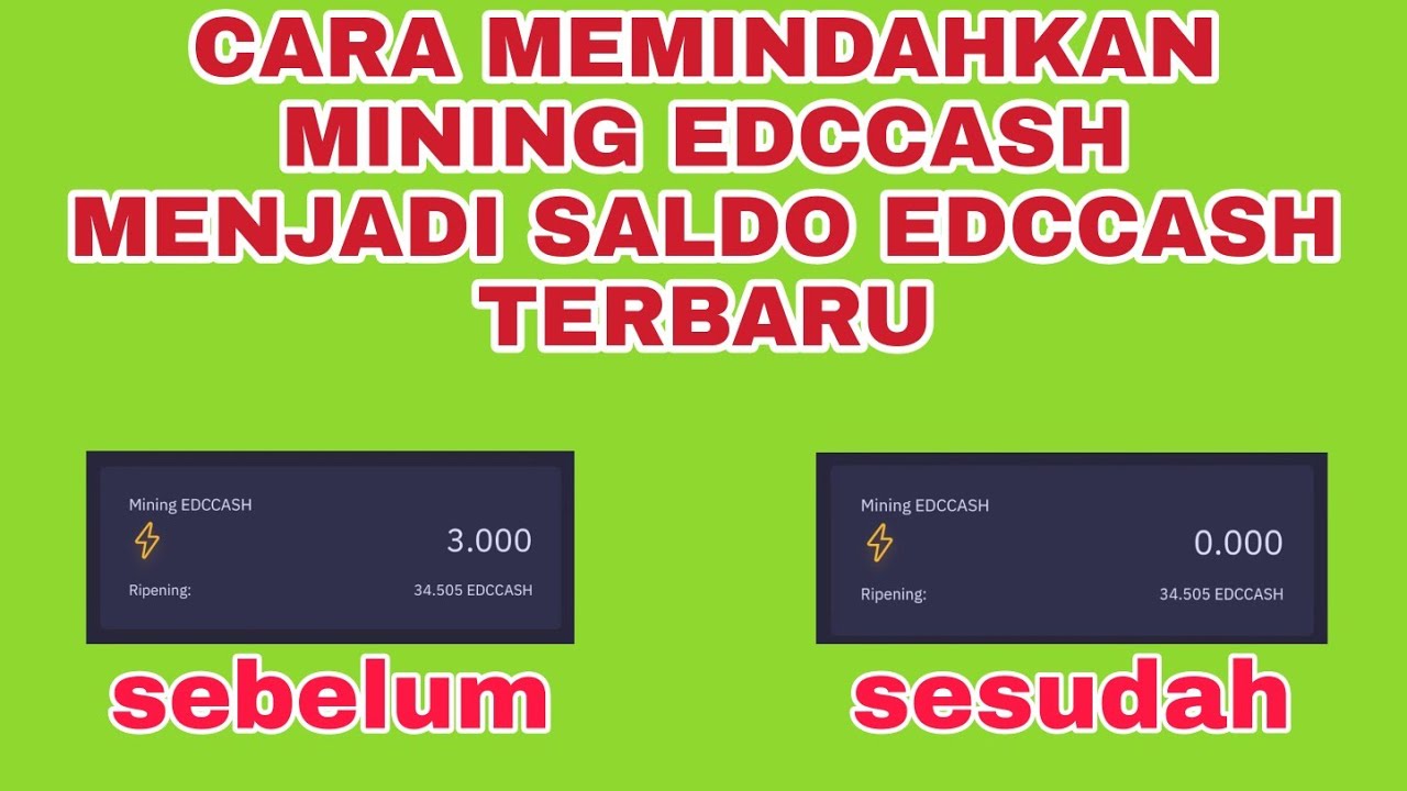 How To Move Mining Edccash Youtube