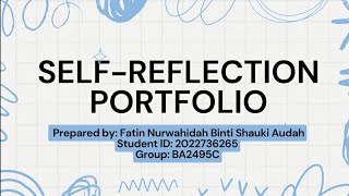 ICT500 (SELF-REFLECTION PORTFOLIO)