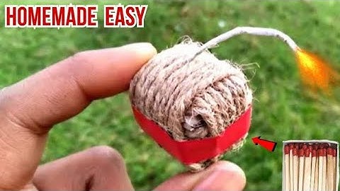 How To Make Diwali Crackers Using Matchstick - Bijli bomb