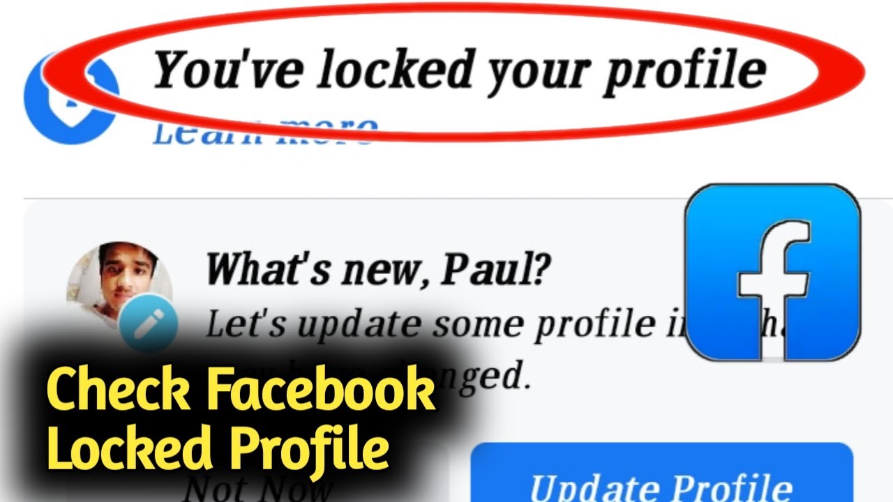How to Check Facebook Locked Profile YouTube