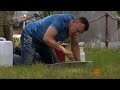 Tombstone cleaner honors vets