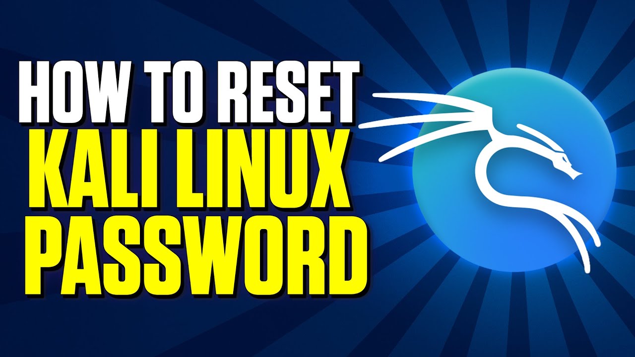 How to reset forgotten password on kali linux youtube