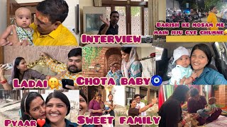 Interview hum sab gye chote baby se milneacha mosam dekh kr main or jiju chle gye ghumne