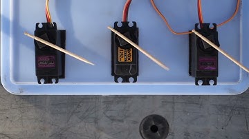 サーボ動作比較・TOWER PRO MG996R SAVOX SC1252MG MdskGang MG996R