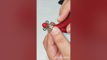 How to make perfect round potli button #shorts