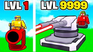 Upgrading My DEFENSE To The BIGGEST Weapons On ROBLOX