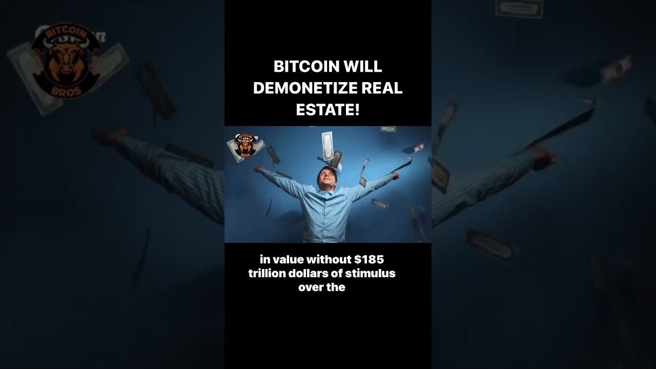 BITCOIN WILL DEMONETIZE REAL ESTATE! - YouTube